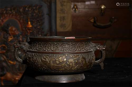 A Chinese Bronze Incense Burner