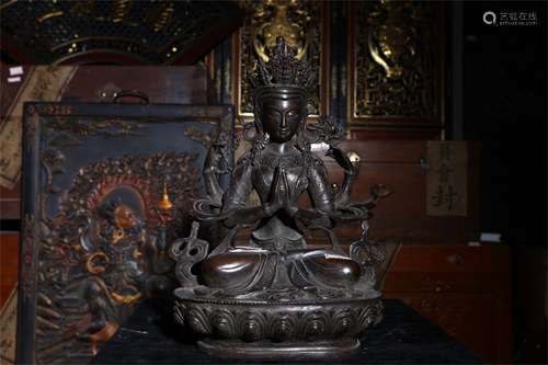 A Chinese Bronze Figure of Buddha