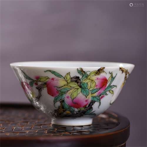 A Chinese Famille-Rose Porcelain Cup