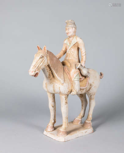 Chinese Pottery Terracotta Horse & Warrior