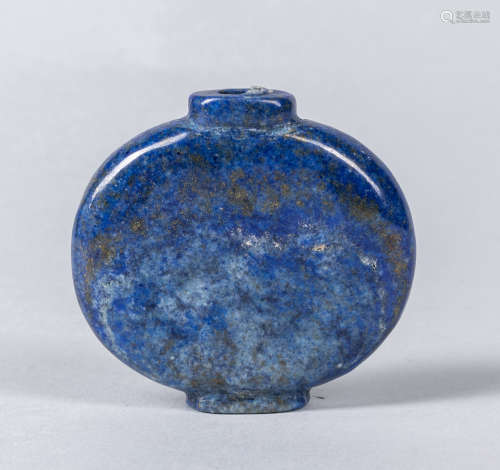Chinese Carved Lapis Lazuli Snuff Bottle