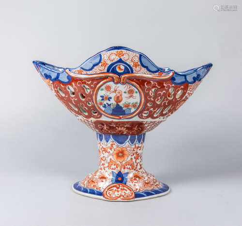 Japanese Old Imari Porcelain Tall Bowl