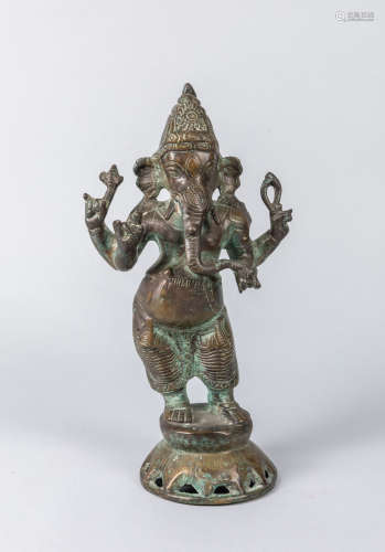 Tall India Antique Bronze Buddha