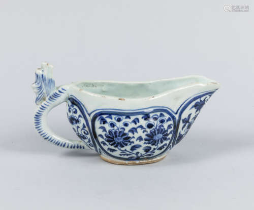 Chinese Export Blue & White Porcelain Pot