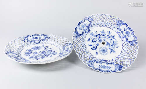 Set of Old Meissen Porcelain Plates