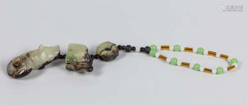 Group of Chinese Carved Jade Toggles