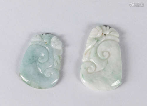 Set of Chinese Export Jade Jadeite Toggles