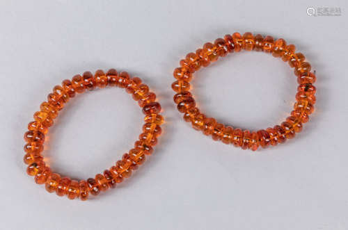 Pairs of Antique Amber Prayer Beads