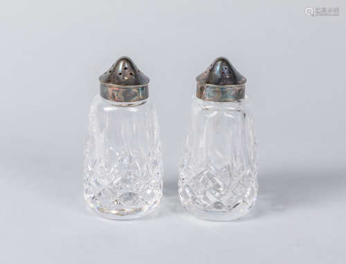 Pairs of French Crystal Bottles