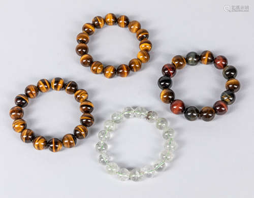 Set of Chinese Crystal & Gem Stone Prayer Beads