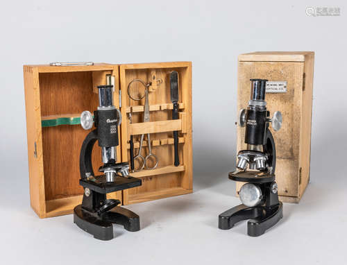 Set of Vintage Microscope