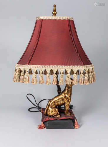 Art Deco Gilt Wood Lamp