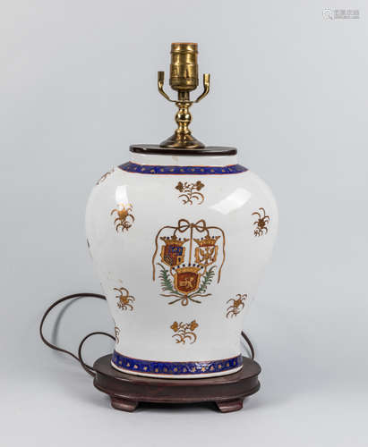 Sevres-Type French Porcelain-Mounted Style Lamp