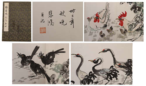 TWENTY-THIR PAGES CHINESE PAINTING ALBUM OF XU BEIHONG