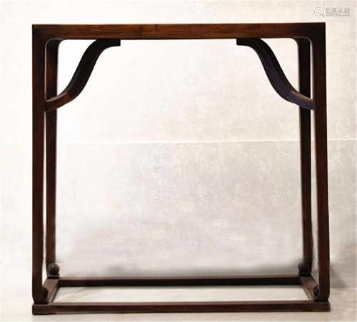 CHINESE CARVED ROSEWOOD TABLEPAIR