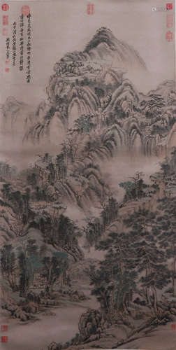 CHINESE HANGING SCROLL OF WANG HUI