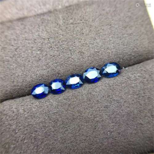A Set of Chinese Carved Sapphire
