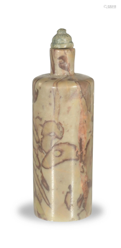 Chinese Carved Stone Snuff Bottle, 18-19th Century十八/十九世紀 石雕鼻煙壺