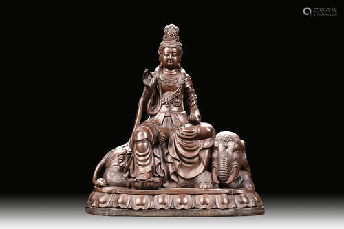 SHENTU GUOHONG: YIXING ZISHA SAMANTABHADRA BUDDHA