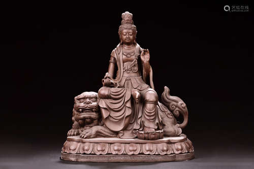 SHENTU GUOHONG: YIXING ZISHA MANJUSRI BUDDHA