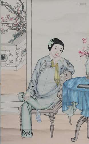 Chinese Painting of a Lady, Republic Period民國 仕女畫