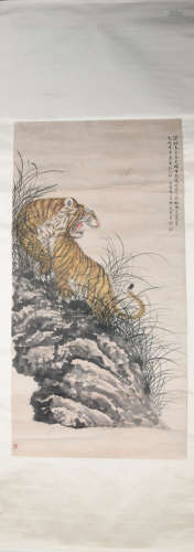 Modern Ge xianglan's tiger painting