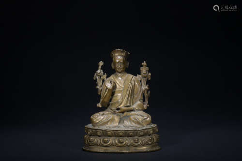 Qing dynasty bronze figure of Master