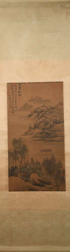 Ming dynasty Lan ying's landscape painting