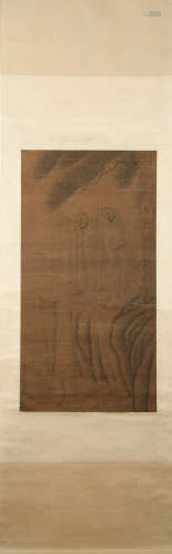 Tang dynasty Yan liben's figure painting