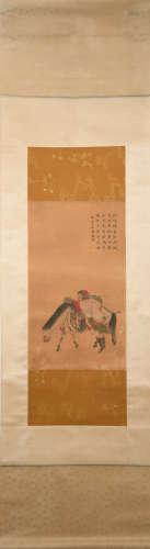 Qing dynasty Zhao yong's figure painting