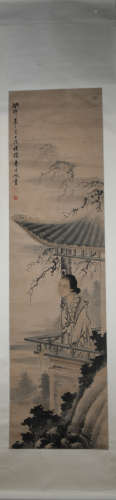 Qing dynasty Fei danxu's figure painting