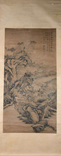 Qing dynasty Xiang shengmo's landscape painting