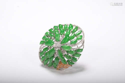 A jadeite ring