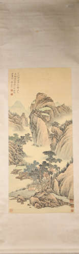 Qing dynasty Yun shouping's landscape painting