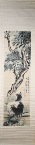 Qing dynasty Shen quan's sheep painting