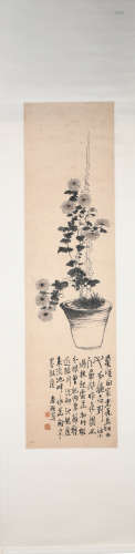Qing dynasty Li shan's flower painting