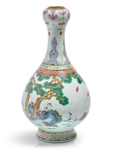 Vase en porcelaine ‘Yangcai’ famille rose, d’époque Yongzheng. Estimation
