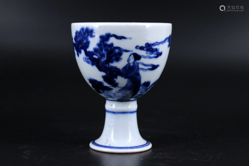 Qing Porcelain Blue&White Cup