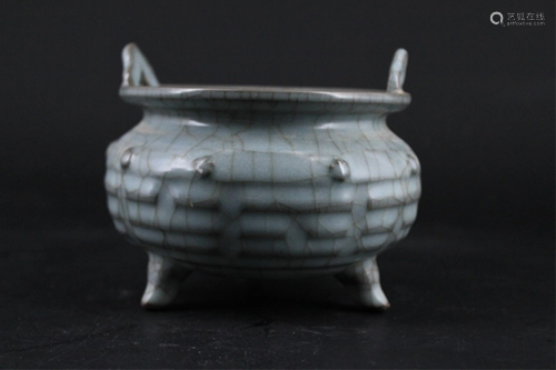 Chinese Song Porcelain GuanYao Incense…