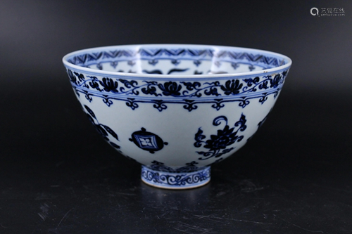 Ming Porcelain Blue&White Bowl