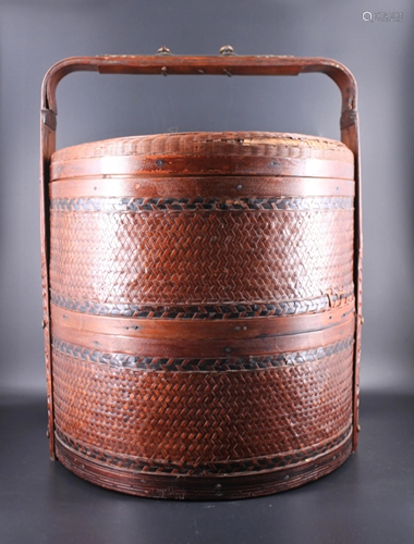 Large Bamboo Food Basket