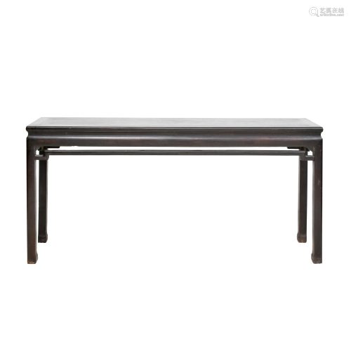 CHINESE ZITAN WAISTED ALTAR TABLE