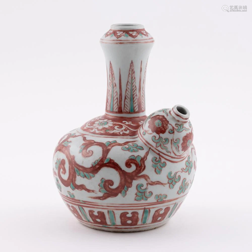 MING WUCAI DRAGON TEA POT