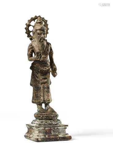 SMALL FIGURE OF THE BRAHMAN PRIEST AGASTYA. Origin: Indonesia. Central Java. Date: 10th-11th c.