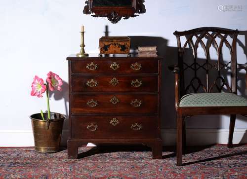 A George II mahogany chest of drawers, circa 1750