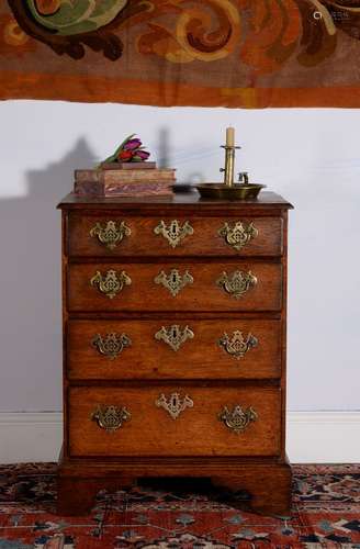 A George III oak chest of drawers, circa 1780