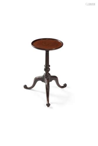 A George III mahogany candle stand, circa 1760