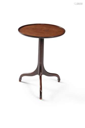 A George III mahogany and exotic hardwood pedestal table, circa 1770