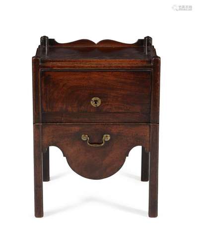 A George III mahogany night commode, circa 1780