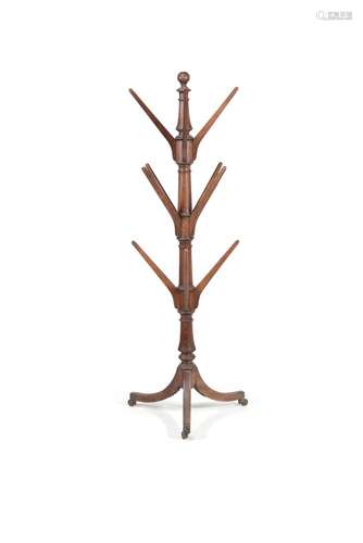 A Regency oak boot stand, circa 1815